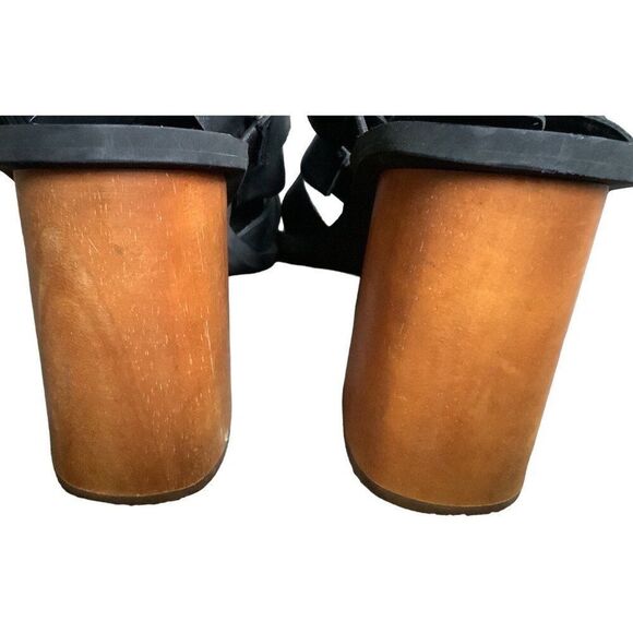 Nordstrom TREASURE & BOND Aleeya Block Heeled Slide Sandals 11 Leather Mules - Picture 8 of 9